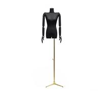 MFRELMNZG Manichino da Donna, Busto, Corpo da Esposizione con Testa Staccabile, Busto con spilli per Abbigliamento, Gioielli e Cucito, Altezza Regolabile, Piastra Quadrata, A