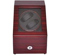 MFRELMNZG Scatola avvolgitore per Orologi Automatici, Rettangolare, Muto, Automatico, Scatola avvolgitore per Orologi Doppi, Custodia in Legno