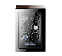MFRELMNZG Scatola avvolgitore per Orologi Scatola avvolgitore per Orologi per 6 Orologi Automatici a Carica Automatica con retroilluminazione a LED e Display LCD per Tutte Le Marche di orolo