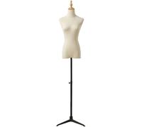 MFRELMNZG Supporto per manichino a Torso, manichini Femminili, manichino a Mezzo Busto, Torso Femminile con Base a treppiede, espositore per Abiti da sarta Femminile per la Moda
