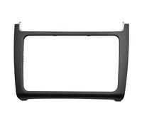 MFTGRS Cornice di Rivestimento del cruscotto Kit Montaggio Pannello Cruscotto Auto Cornice per Radio E Audio per VW per Polo 2014 2015 2016 2017 Cornice del Pannello Stereo dell'autoradio(Nero Opaco)