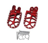 MFTGRS Pedane per Moto per Kawasaki KLX 250 S 300 R KLR 650 Pedane Pedane Pedale Pedane Pedane poggiapiedi(Rosso)