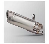 MFTGRS Tubo Scarico Motocicletta per Triumph per Street Triple 765 R S RS 765R 765S 765RS 2017-2025 Moto Scarico Marmitta Link Tubo di Coda Centrale(Argento)