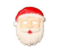 MFUOE Maschere di Babbo Natale Festa di Natale Maschera di Babbo Natale Barba Rosso Cappello Bianco Lunga Barba Vecchio Design Maschere per Halloween Carnevale Festival Compleanno