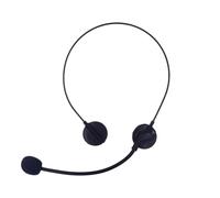 MFUOE Radio Telefono Auricolare Prop Moda Nero Microfono Auricolare Giocattolo Testa Finta Microfono Earwear Rockstar Accessori Costume per Ballo in Maschera Cosplay Party