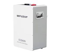 MFUZOP Batteria LiFePO4 da 24 V, 314 Ah, 150 A-BMS con Bluetooth | 8,03 kWh, 8000+ cicli, interfaccia RS232/RS485/CAN, fino a 15 paralleli, solare, camper, barca, impianto a isola