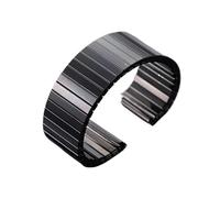 MFXFKOKGAX Cinturino elastico in acciaio inossidabile for orologio, cinturino in metallo estensibile, accessorio for smartwatch, bracciale da 20 mm a 22(Black,22MM_S)