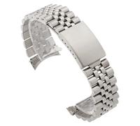 MFXFKOKGAX Cinturino In Acciaio Inossidabile Adatto For Rolex Daytona Submariner GMT Yacht-Master Bracciale For Estremità Curva For For Jubilee(Rose gold,21mm)