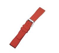 MFXFKOKGAX Cinturino In Gomma For Orologio For IWC Pilot, Adatto For In Silicone Sportivo For For Little Prince Portugal PORTOFINO(Red,21mm)
