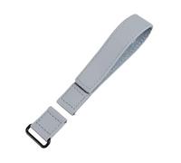 MFXFKOKGAX Cinturino In Pelle E Tela For Orologio, Compatibile For Omega, For Swatch, For A Marchio Condiviso, A Sgancio Rapido, Braccialetti Sportivi Da Uomo Donna(Grey-black)