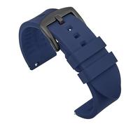 MFXFKOKGAX Cinturino In Silicone For Rolex Water Ghost, Adatto For Omega, Sportivo Impermeabile Da 21 Mm, 22, 24, Accessori Uomo(Blue-black buckle,21mm)