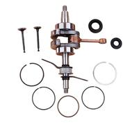 MFzKAw Albero Motore da 39 mm, Fasce Elastiche del pistone, Guarnizione dell'olio, Set di valvole di aspirazione for Motore GX35 GX 35 a 4 Tempi, decespugliatore, tagliaerba