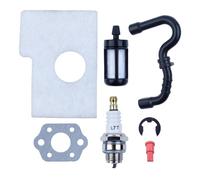 MFzKAw Filtro Tubo Flessibile Spina Candela E-Clip for MS180 MS170 018 017 MS 170 180 Motosega Ricambio бензопила