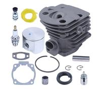MFzKAw Kit Cilindro pistone da 45 mm for Motosega 50 51 55 Sostituisce valvola di decompressione 503 60 91 71 Guarnizione Tubo Filtro Carburante