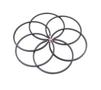 MFzKAw Kit di 6 Fasce Elastiche for pistone da 41 mm*1,5 mm for Partner 350 351 370 390 40 CC 42 CC 350 Motosega Koblen Parti del Cilindro