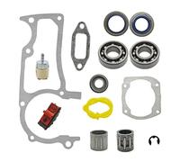 MFzKAw Kit guarnizioni Cuscinetti Albero Motore for motoseghe 362, 365, 371, 372 e 372XP con Filtro, Tubo Flessibile e Interruttore.