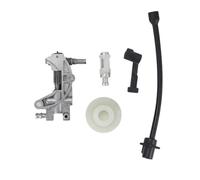 MFzKAw Kit turbina for ugello Olio, Tubo Flessibile, Filtro Pompa Olio, 5 Pezzi for Motosega a Benzina 4500, 5200, 5800, 45 CC, 52 CC, 58 CC.