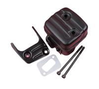 MFzKAw Silenziatore di Scarico for 340 345 346 346XP 350 351 353 Kit bulloni di Supporto Guarnizione Parti di Ricambio for Motosega