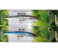 MG-012F artificiale minnow magnum 16cm pesca spinning luccio barracuda pesce