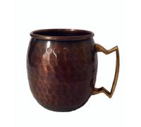 MG Décor Madhu's Collection - Tazza in Rame battuto (Moscow Mule), 470 ml