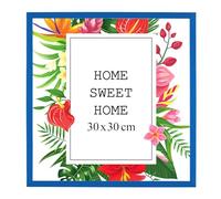 MG Design Cornice 70x100cm - colore Marrone, in legno, con vetro acrilico - da appendere in verticale o in orizzontale, senza sfondo, per foto, poster, puzzle