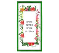 MG Design Cornice 40 x 80 cm - colore Verde, in legno, con vetro acrilico - da appendere in verticale o in orizzontale, senza sfondo, per foto, poster, puzzle