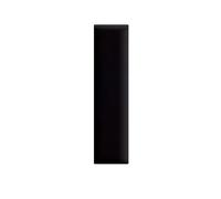 MG Design Pannelli decorativi per pareti 3D 15 x 60 cm imbottito Nero - per una facile installazione, in tessuto velour - testiera per camera da letto, decorazione del soggiorno