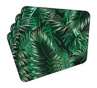 MG Design Set di 4 tovagliette in sughero - Tropical Leaves 3 - 30 × 40 cm - resistenti al calore, antiscivolo e facili da pulire, con base in sughero naturale