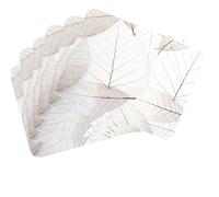 MG Design Set di 6 tovagliette in sughero - Leaves 6 - 30 × 40 cm - resistenti al calore, antiscivolo e facili da pulire, con base in sughero naturale