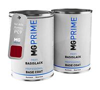 MG PRIME Barattoli vernice per Alfa Romeo PC9 Rosso Competizione Pearl 2,0L | Rosso Competizione Red Pearl, Vernice per auto, Kit vernice di fondo + base, pronto all'uso