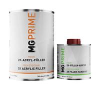 MG PRIME Kit riempitivo 2K High Solid/Primer per Vernice per Auto Nero - 1,3 kg riempitivo epossidico e indurente