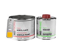 MG PRIME RAL 1021 Giallo navone/Rape yellow Vernice acrilica lucida 0,75 litri / 750 ml in barattolo incl. indurente