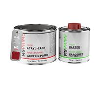 MG PRIME RAL 3003 Rosso rubino/Ruby red Vernice acrilica lucida 0,75 litri / 750 ml in barattolo incl. indurente
