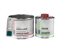 MG PRIME RAL 6004 Verde bluastro/Blue green Vernice acrilica lucida 0,75 litri / 750 ml in barattolo incl. indurente
