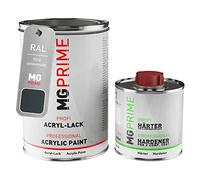 MG PRIME RAL 7016 Grigio antracite/Anthracite grey satinato Vernice acrilica 1,5 litri / 1500 ml in barattolo incl. indurente