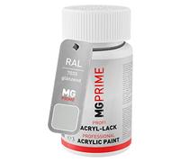 MG PRIME RAL 7035 Grigio luce/Light grey lucido, pennarello ritocco | flacone di vernice con pennellino, 50 ml, a rapida essiccazione