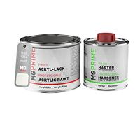 MG PRIME RAL 9016 Bianco traffico/Traffic white Vernice acrilica opaca 0,75 litri / 750 ml in barattolo incl. indurente