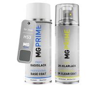 MG PRIME Vernice per auto Bomboletta per Jeep HS3 Dover Grey Metallic +2K | Kit vernice di base + trasparente 2K, bombolette spray 400ml