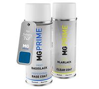MG PRIME Vernice per auto Kit di bombolette a spruzzo per Subaru 74F New 555 Blue Mica/Rally Blue Pearl Bomboletta spray da 400ml di vernice di base vernice trasparente