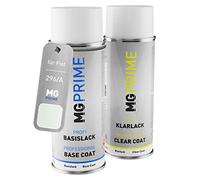 MG PRIME Vernice per auto Kit di bombolette a spruzzo per Fiat 296/A Bianco Divino/Ice White Bomboletta spray da 400ml di vernice di base vernice trasparente
