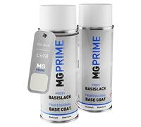 MG PRIME Vernice per auto Bombolette a spruzzo per Audi LS9R / S9R / 2Y Gletscherweiss Perleffekt/Glacier White Metallic Bomboletta spray da 400ml di vernice di fondo vernice di base