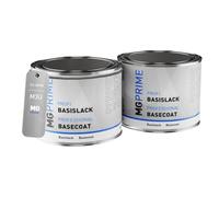MG PRIME Vernice per auto Kit barattolo pronto all’uso per BMW M3U Platingrau Metallic Matt Vernice di fondo + vernice di base 1,0 litri 1000ml