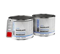 MG PRIME Vernice per auto Kit barattolo pronto all’uso per KIA A2R Shiny Red Pearl/Shiny Red Metallic Vernice di fondo + vernice di base 1,0 litri 1000ml