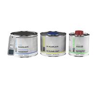 MG PRIME Vernice per auto Kit barattolo pronto all’uso per Toyota WB3 Sonic Black Pearl Vernice di base + vernice trasparente 2K 1,25L
