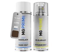 MG PRIME Vernice per auto Kit bombolette spray 2K per Audi LD8S / D8S / 3V Tamarinden Braun Metallic/Tamarind Brown Metallic Vernice di base 2 componenti vernice trasparente