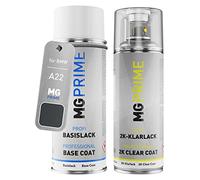 MG PRIME Vernice per auto Kit bombolette spray 2K per BMW A22 Sparkling Graphit Bomboletta a spruzzo vernice di base 2 componenti vernice trasparente