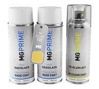 MG PRIME Vernice per auto Kit bombolette spray 2K per Ferrari 102 Giallo Modena Vernice di fondo vernice di base 2 componenti vernice trasparente bomboletta a spruzzo
