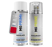 MG PRIME Vernice per auto Kit bombolette spray 2K per Mini 851 Chili Red Bomboletta a spruzzo vernice di base 2 componenti vernice trasparente
