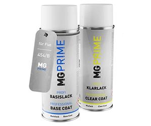 MG PRIME Vernice per auto Kit di bombolette a spruzzo per Fiat 454/B Blu Testa Tra Le Nuvole/Tip Top Blau Metallic Bomboletta spray da 400ml di vernice di base vernice trasparente