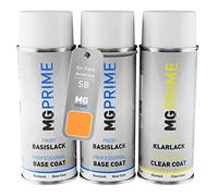 MG PRIME Vernice per auto Kit di bombolette a spruzzo per Ford America SB Cyber Orange Bomboletta spray da 400ml di vernice di fondo vernice di base vernice trasparente